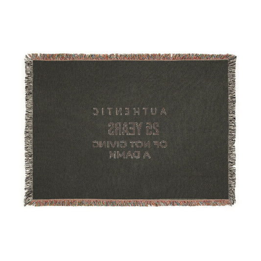 Anniversary Woven Blanket — "25 Years" Commemorative Throw