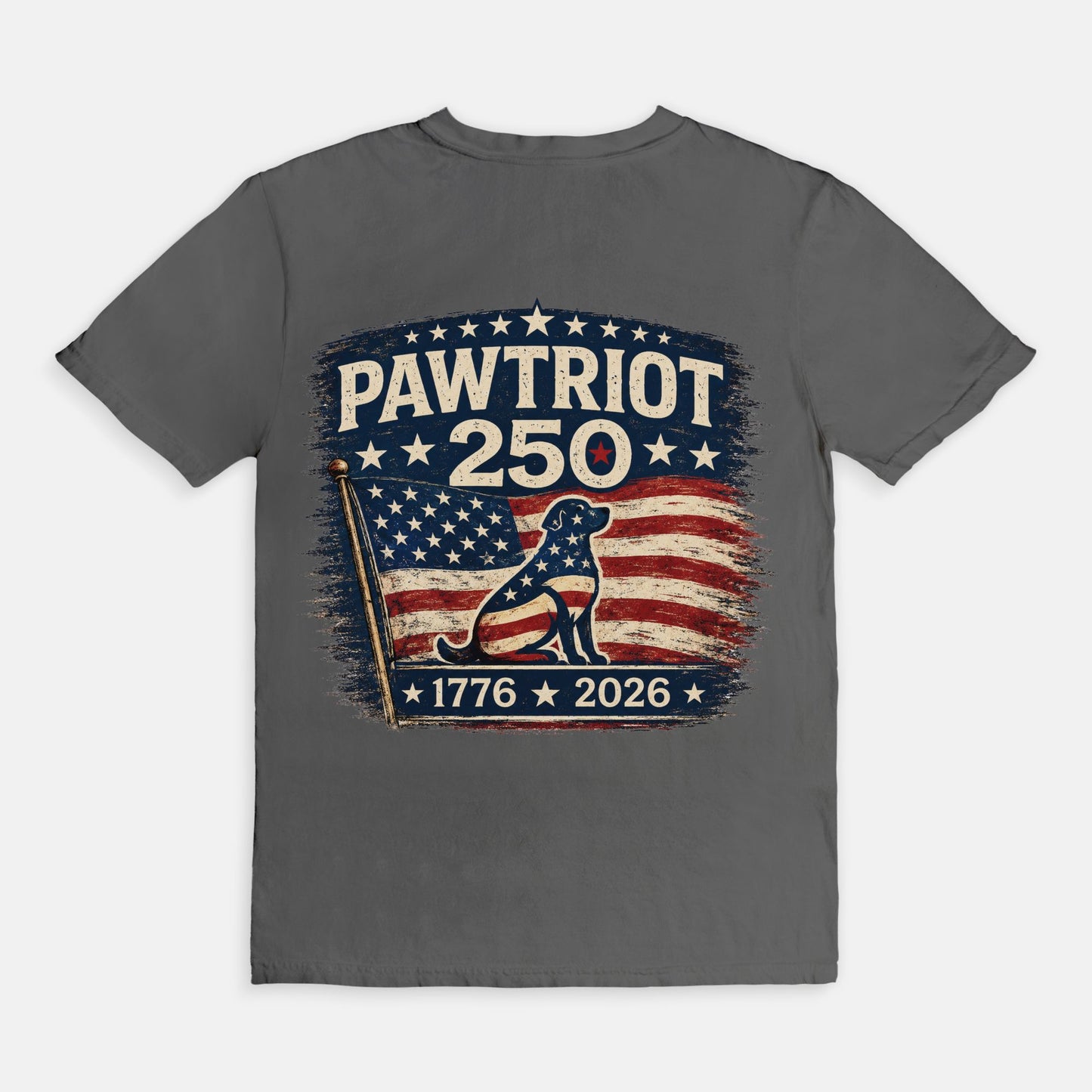 Pawtriot 250 Patriotic T-Shirt | America 250 Dog Lover Tee
