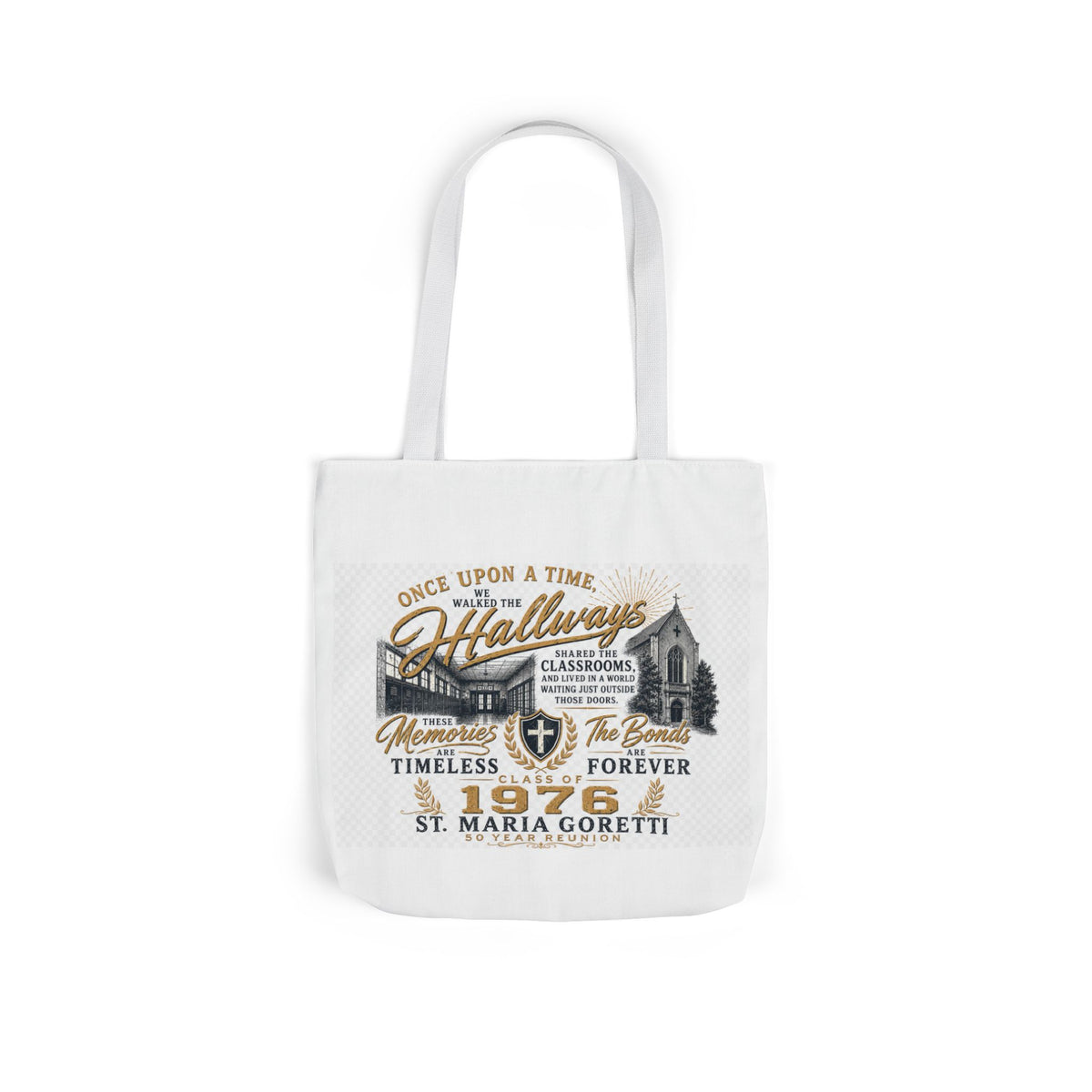 Class of 1976 Reunion Tote Bag | St. Maria Goretti 50th Anniversary Canvas Tote