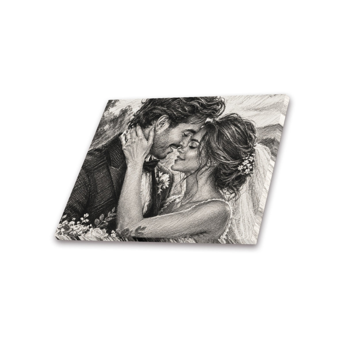 Custom Photo to Art Portrait, Personalized Wedding Portrait, Charcoal Drawing, Watercolor or Oil Painting, Custom Couple Gift