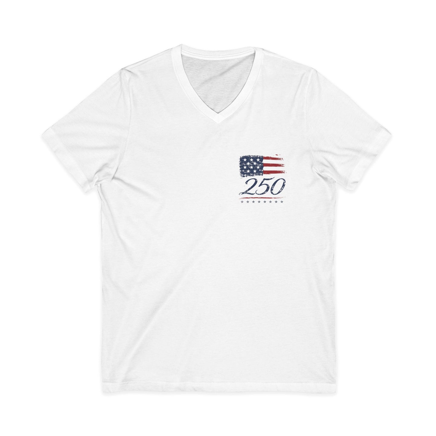 We The People 250 Anniversary V-Neck Tee — 1776–2026 Patriotic USA Celebration Shirt