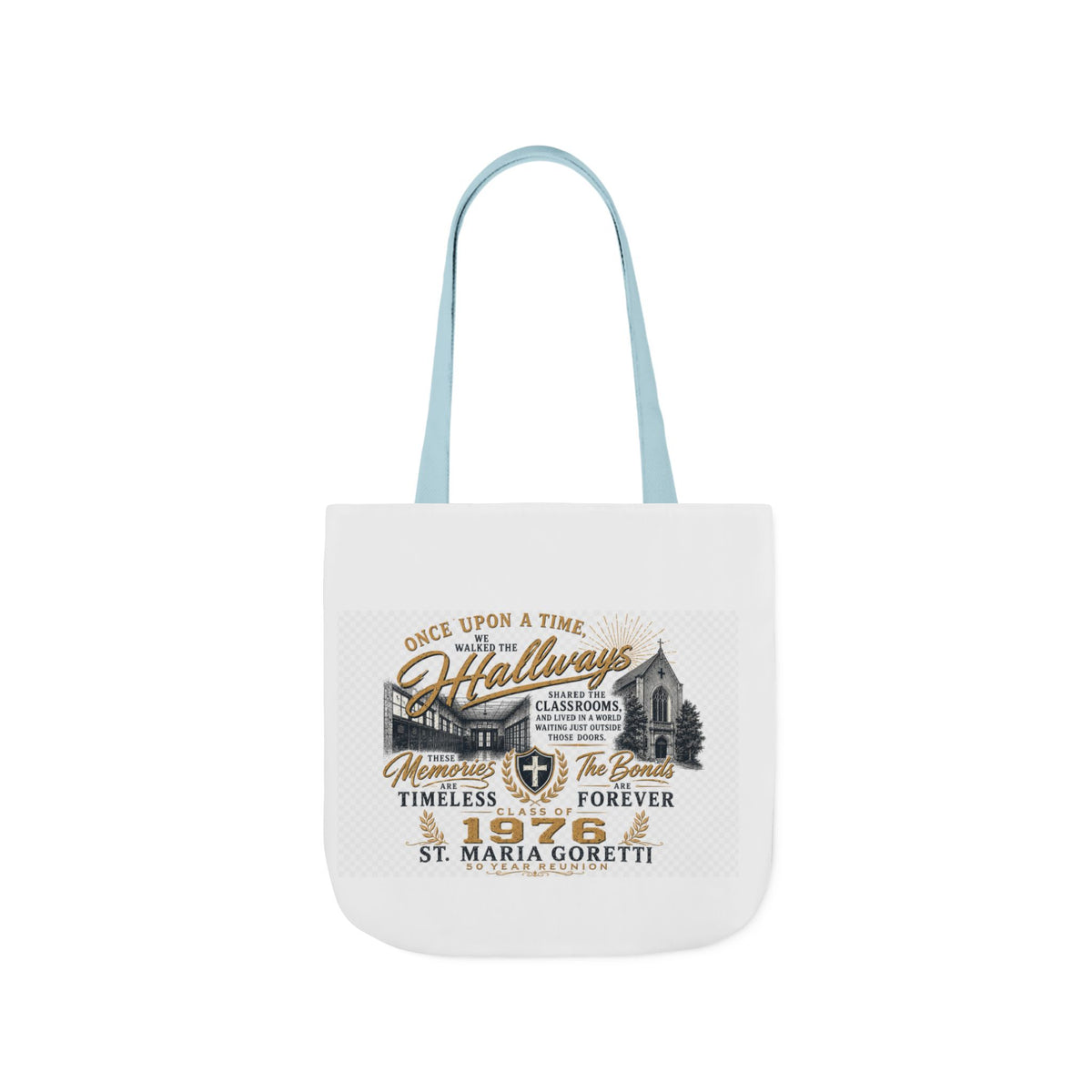 Class of 1976 Reunion Tote Bag | St. Maria Goretti 50th Anniversary Canvas Tote