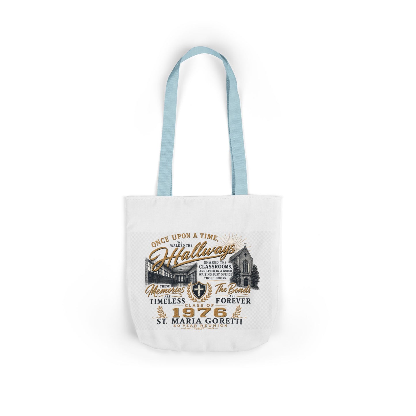 St. Maria Goretti 1976 Vintage Church Canvas Tote