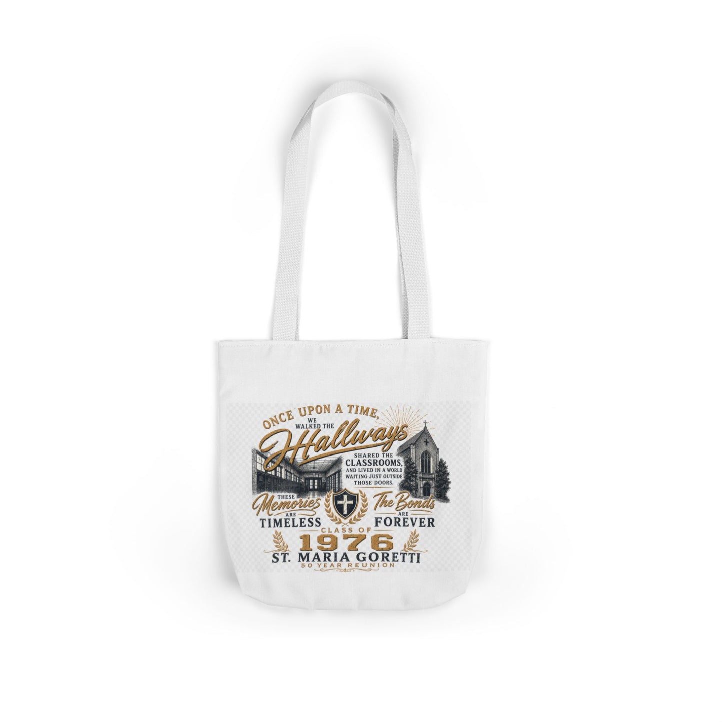 St. Maria Goretti 1976 Vintage Church Canvas Tote