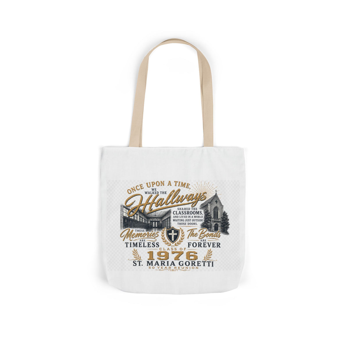 Class of 1976 Reunion Tote Bag | St. Maria Goretti 50th Anniversary Canvas Tote