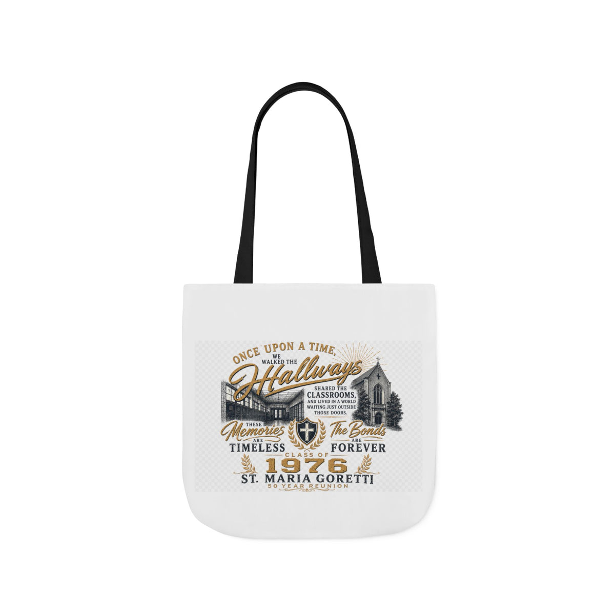 Class of 1976 Reunion Tote Bag | St. Maria Goretti 50th Anniversary Canvas Tote