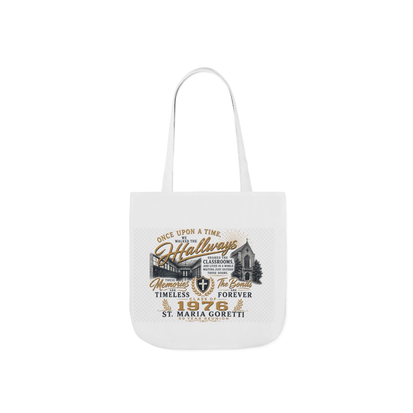 St. Maria Goretti 1976 Vintage Church Canvas Tote