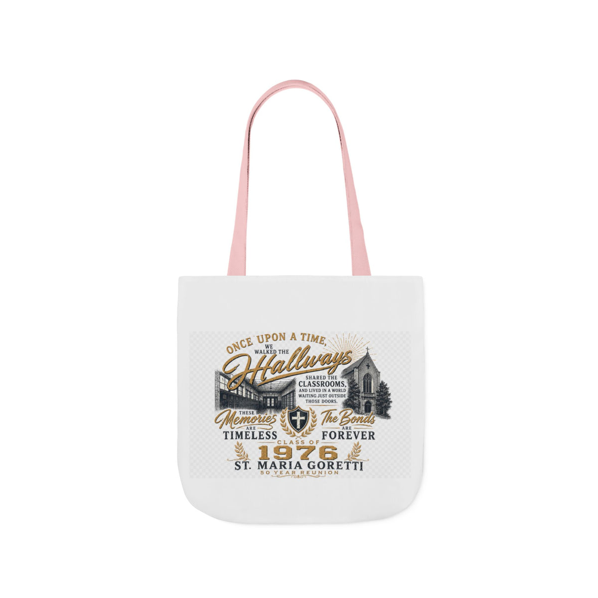 Class of 1976 Reunion Tote Bag | St. Maria Goretti 50th Anniversary Canvas Tote