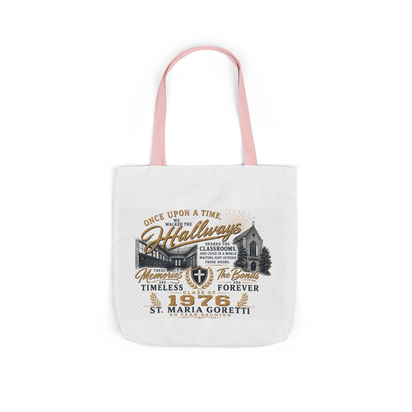 St. Maria Goretti 1976 Vintage Church Canvas Tote