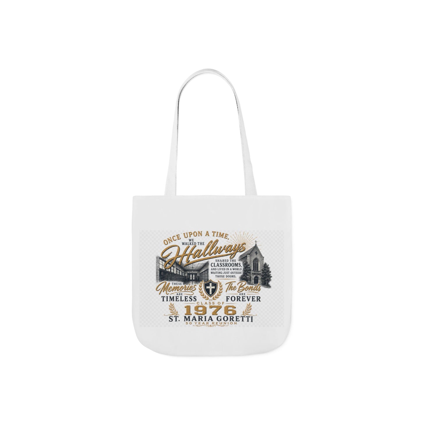 St. Maria Goretti 1976 Vintage Church Canvas Tote