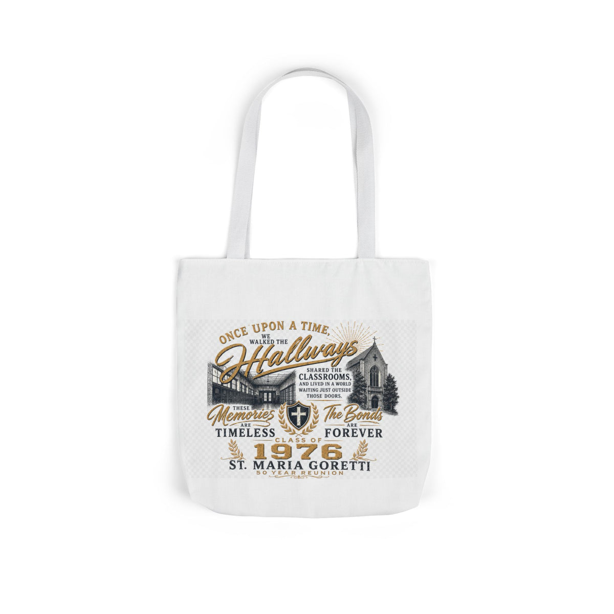 Class of 1976 Reunion Tote Bag | St. Maria Goretti 50th Anniversary Canvas Tote