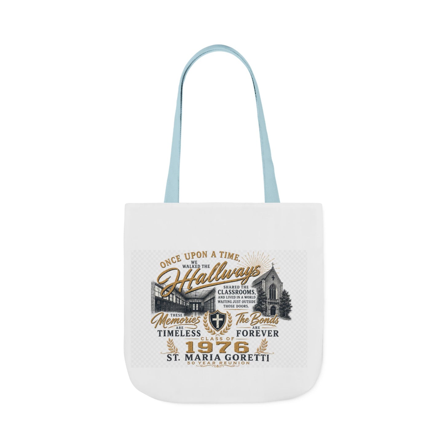 St. Maria Goretti 1976 Vintage Church Canvas Tote