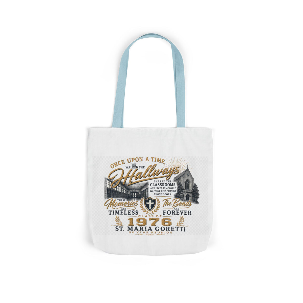 Class of 1976 Reunion Tote Bag | St. Maria Goretti 50th Anniversary Canvas Tote