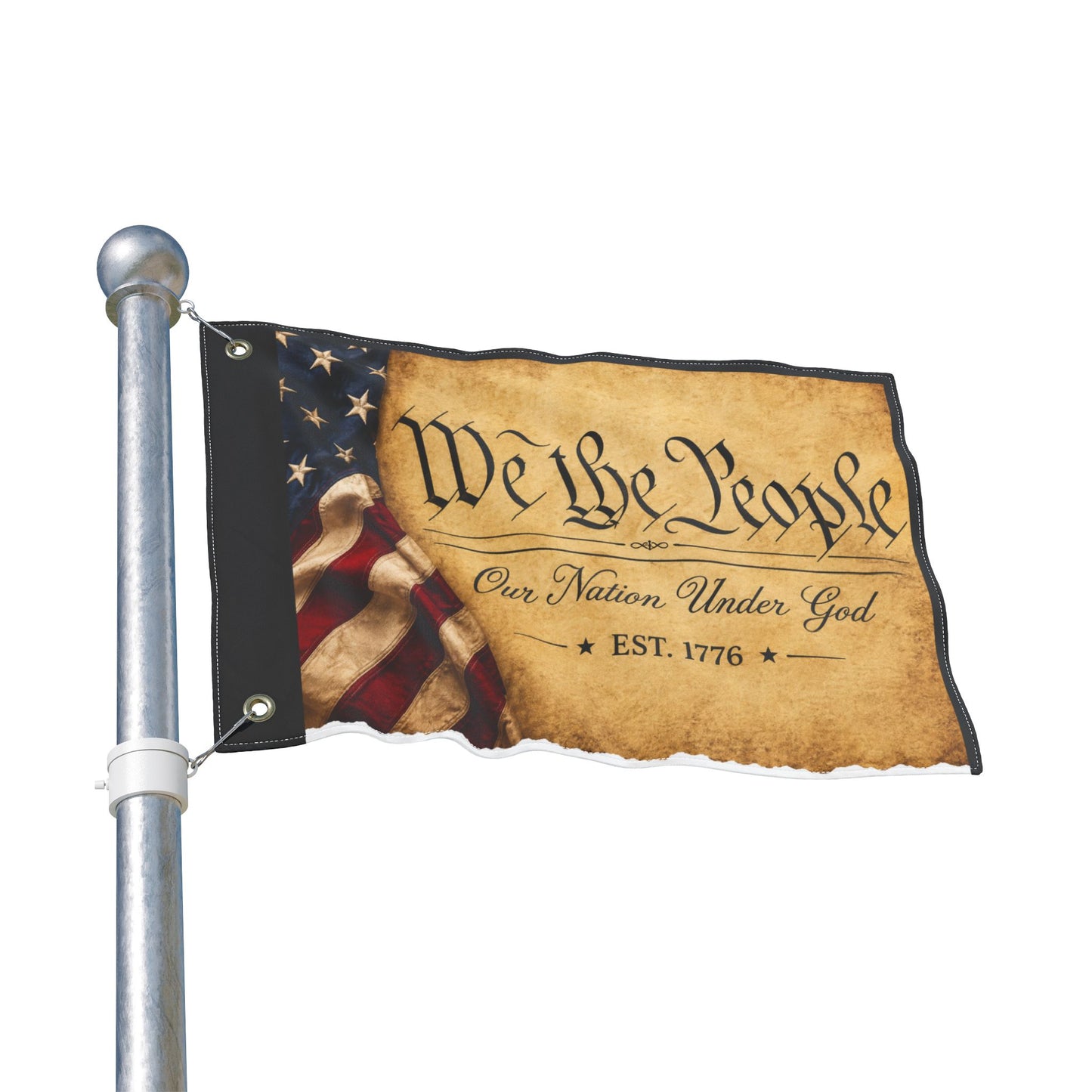 We the People Flag — Double-Sided Patriotic Garden Flag (Our Nation Under God, EST. 1776)