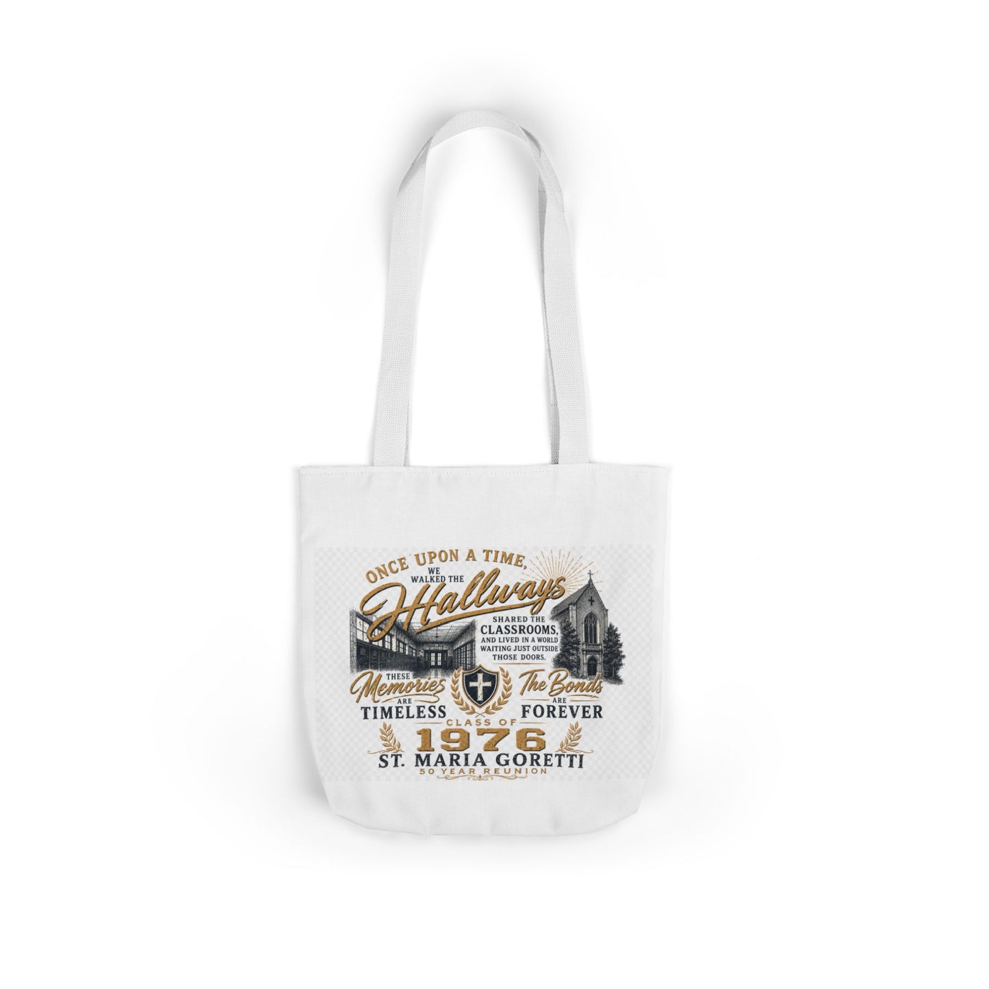 St. Maria Goretti 1976 Vintage Church Canvas Tote