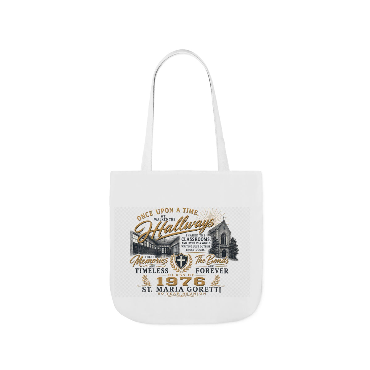 Class of 1976 Reunion Tote Bag | St. Maria Goretti 50th Anniversary Canvas Tote