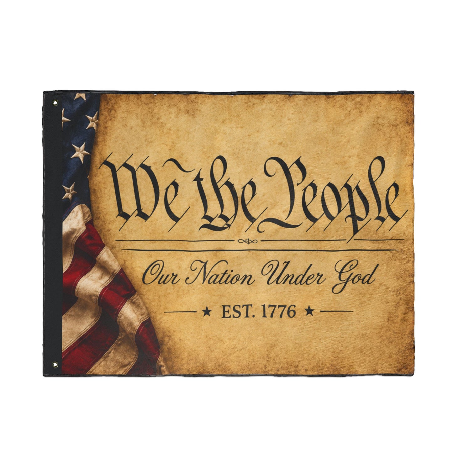 We the People Flag — Double-Sided Patriotic Garden Flag (Our Nation Under God, EST. 1776)