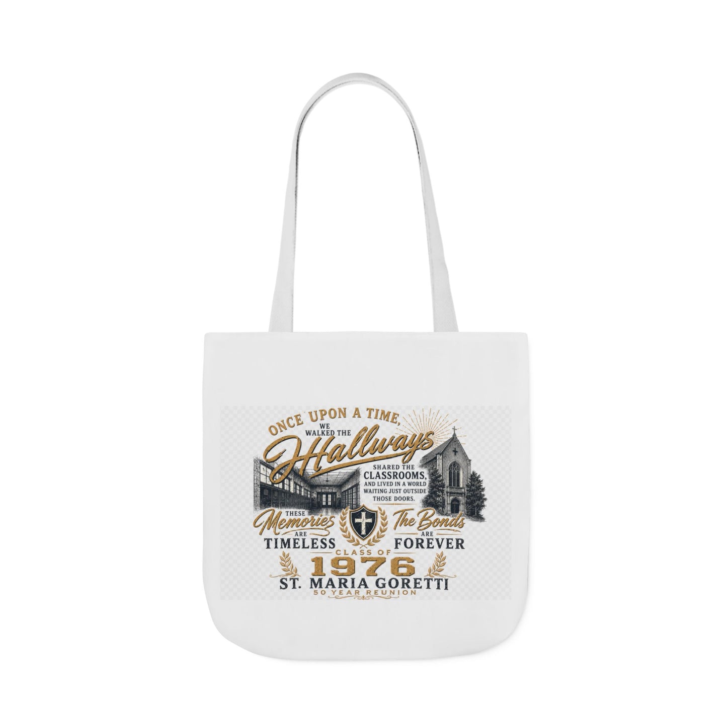 St. Maria Goretti 1976 Vintage Church Canvas Tote