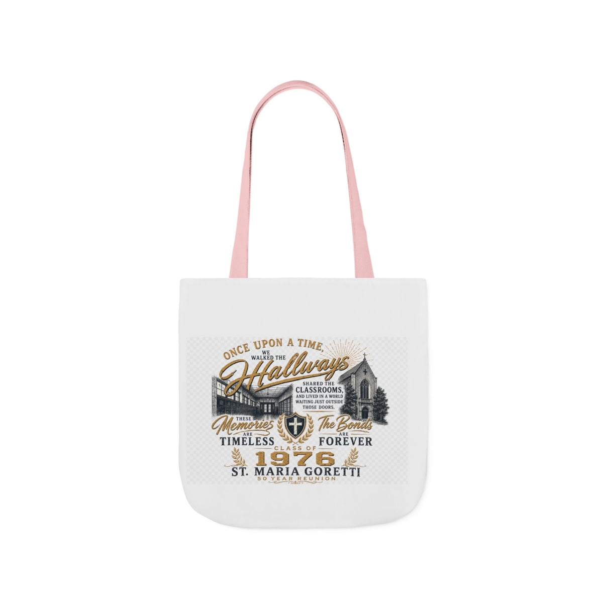 Class of 1976 Reunion Tote Bag | St. Maria Goretti 50th Anniversary Canvas Tote