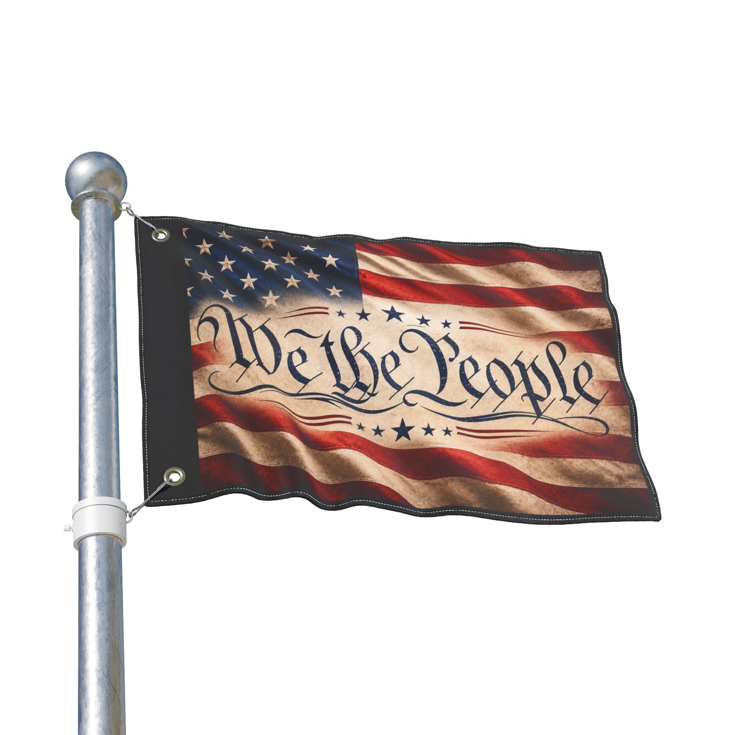 We the People American Flag - Double-Sided Patriotic Garden Flag