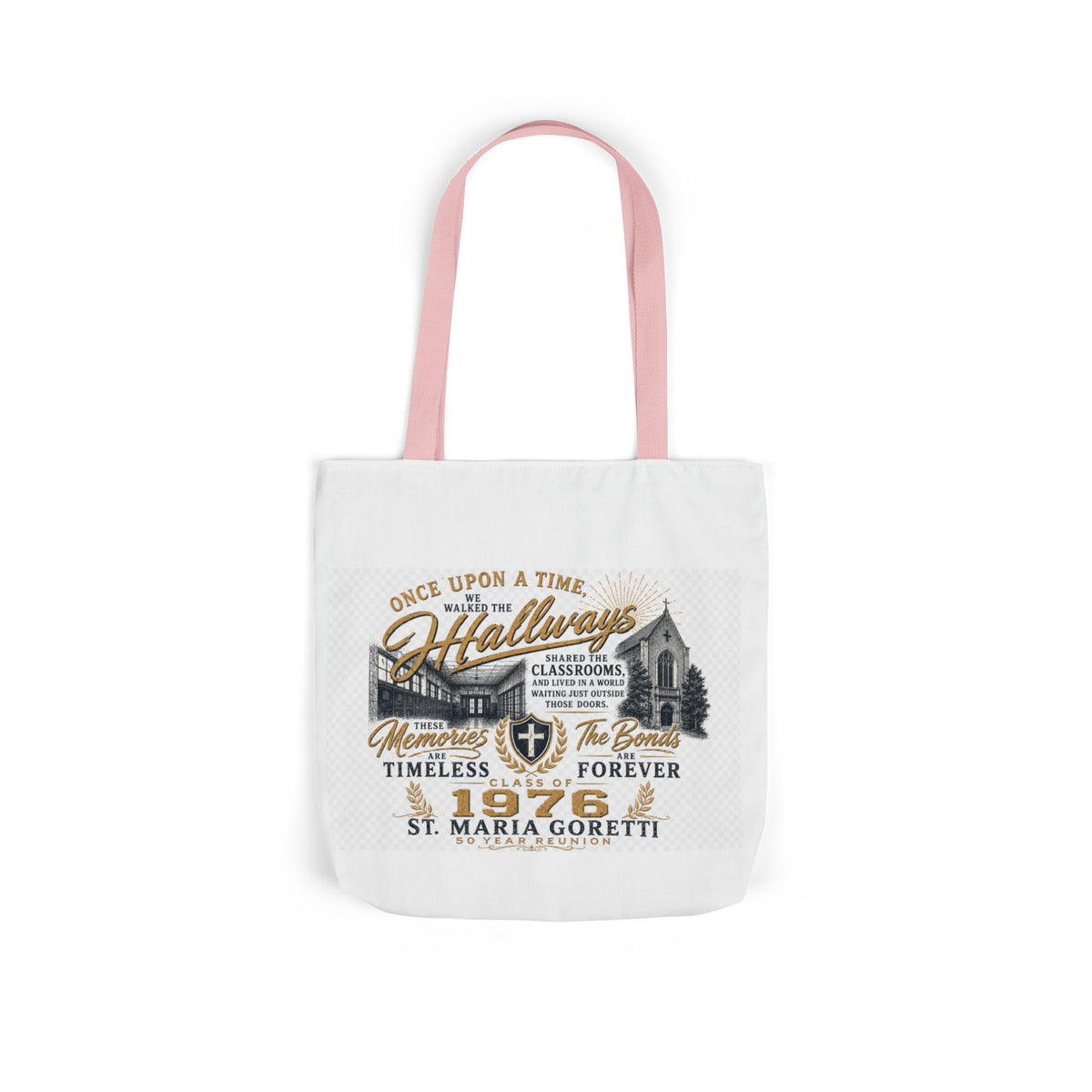 Class of 1976 Reunion Tote Bag | St. Maria Goretti 50th Anniversary Canvas Tote
