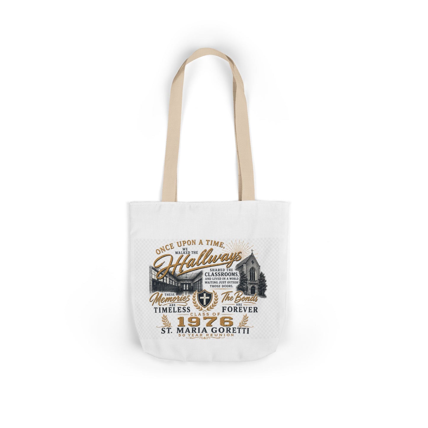 St. Maria Goretti 1976 Vintage Church Canvas Tote