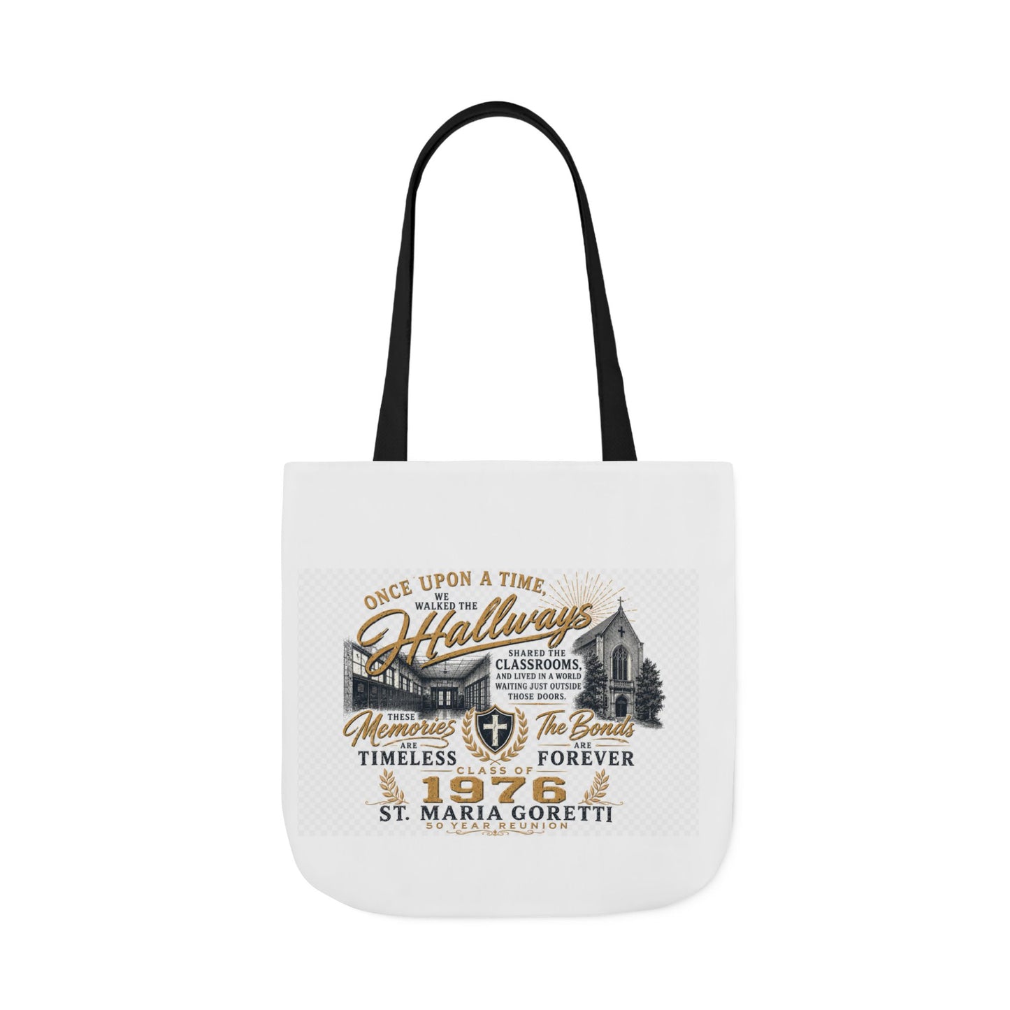 St. Maria Goretti 1976 Vintage Church Canvas Tote