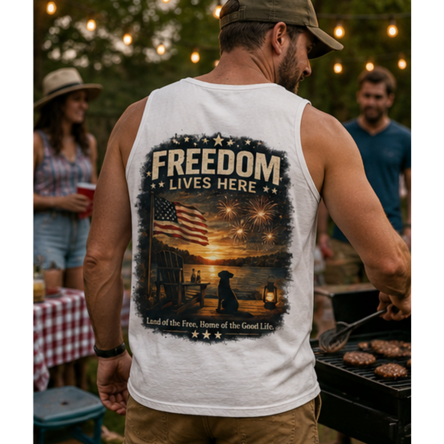 Freedom Lives Here Tank Top
