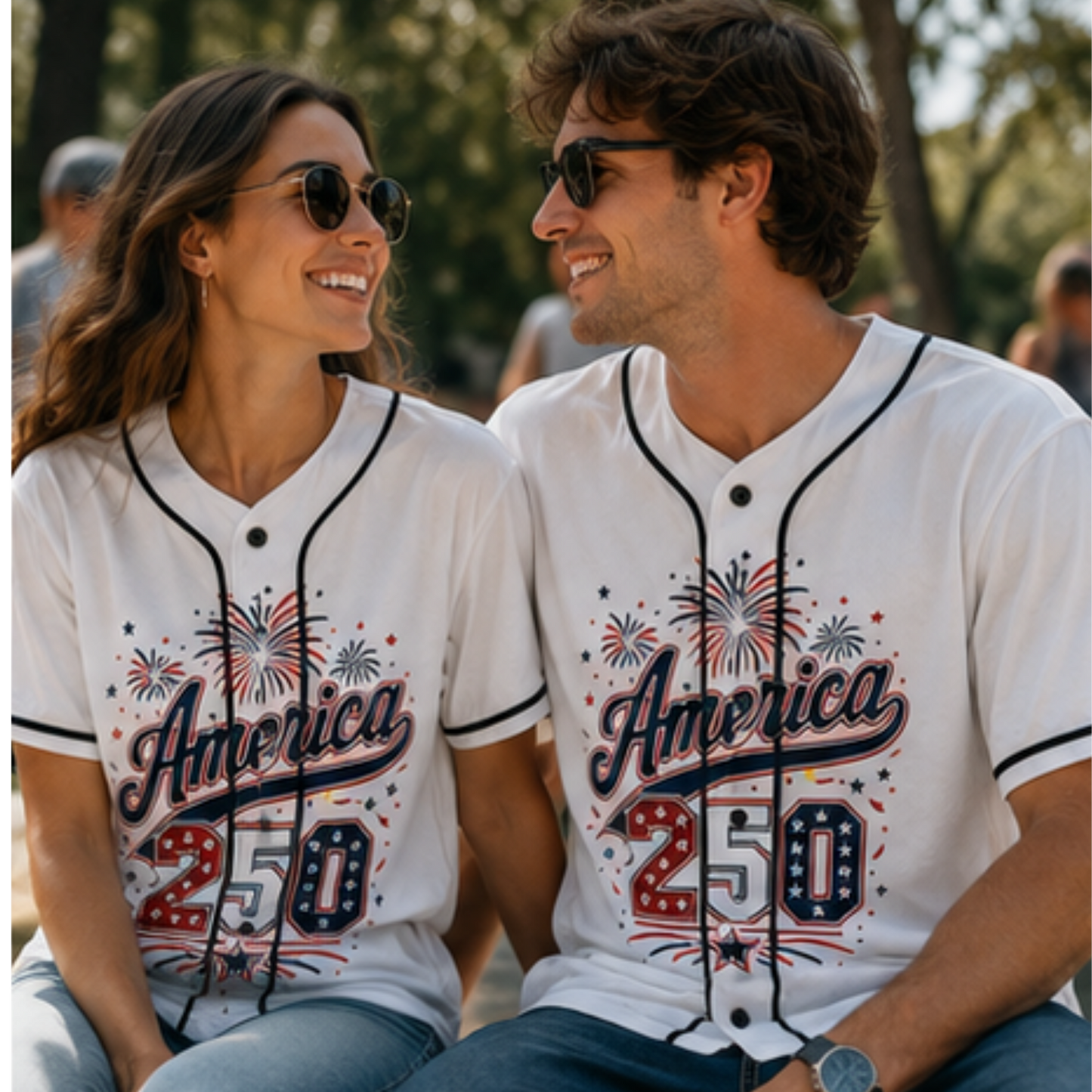 Women's 'America 250' Patriotic Baseball Jersey