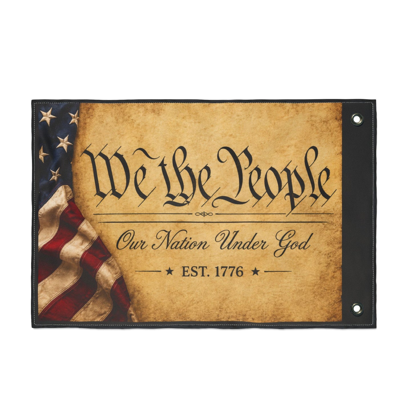 We the People Flag — Double-Sided Patriotic Garden Flag (Our Nation Under God, EST. 1776)