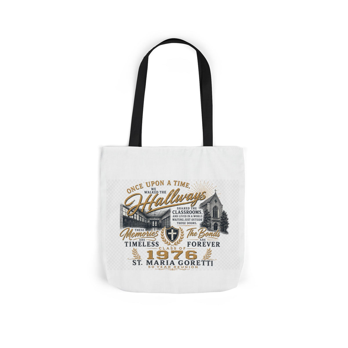 Class of 1976 Reunion Tote Bag | St. Maria Goretti 50th Anniversary Canvas Tote