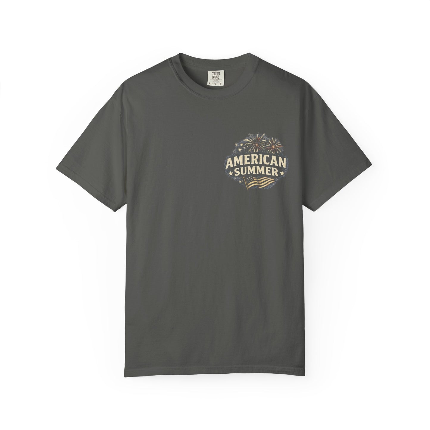 American Summer T-Shirt — Stars, Stripes & Sunshine Graphic Tee
