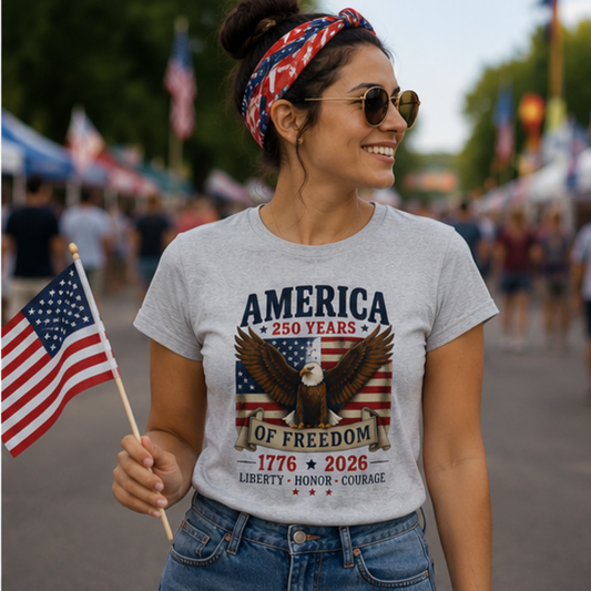 Freedom Soars Eagle Americana Tee