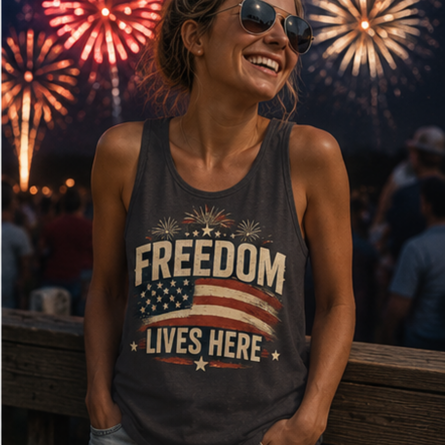 Freedom Lives Here Tank Top