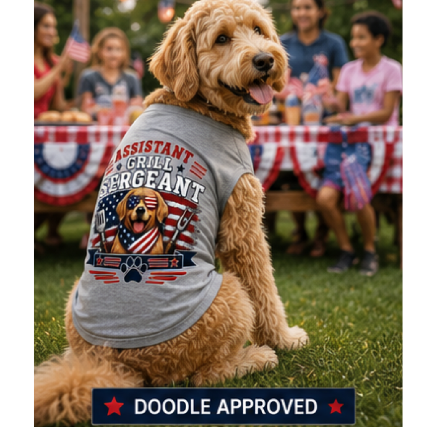 Assistant Grill Sergeant™ Pawtriot Tee.