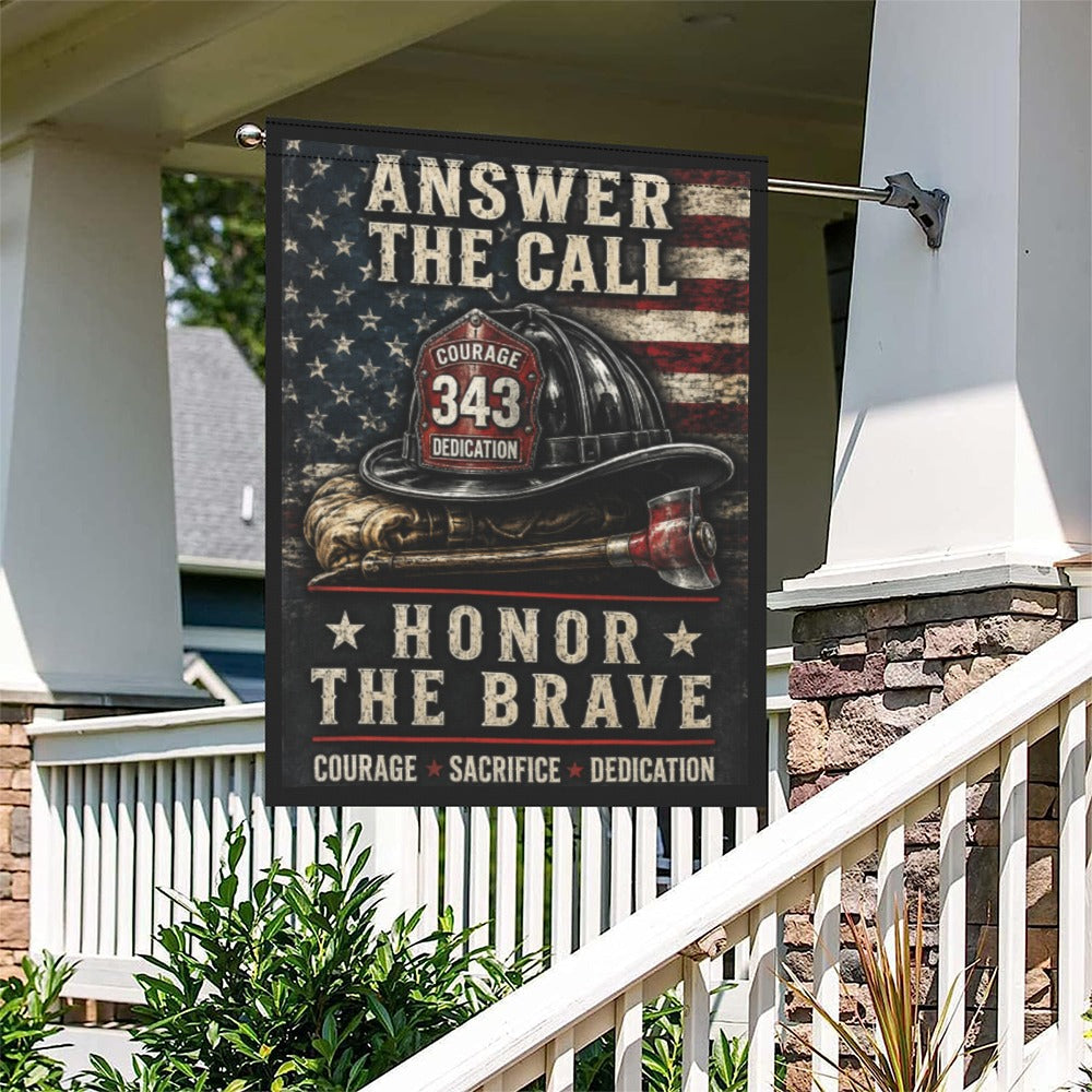Answer the Call | Honor Our Firefighters 12" x 18"