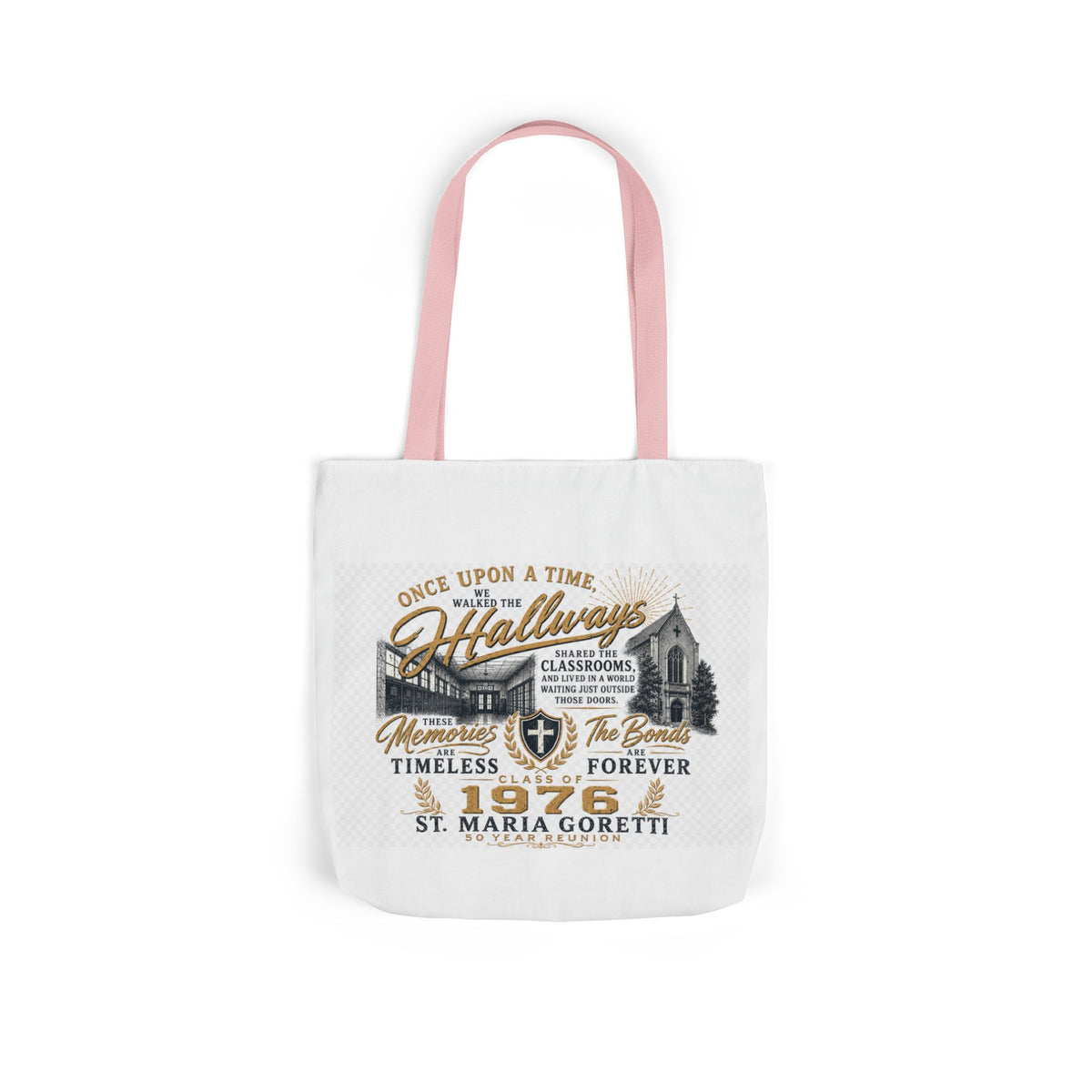 Class of 1976 Reunion Tote Bag | St. Maria Goretti 50th Anniversary Canvas Tote
