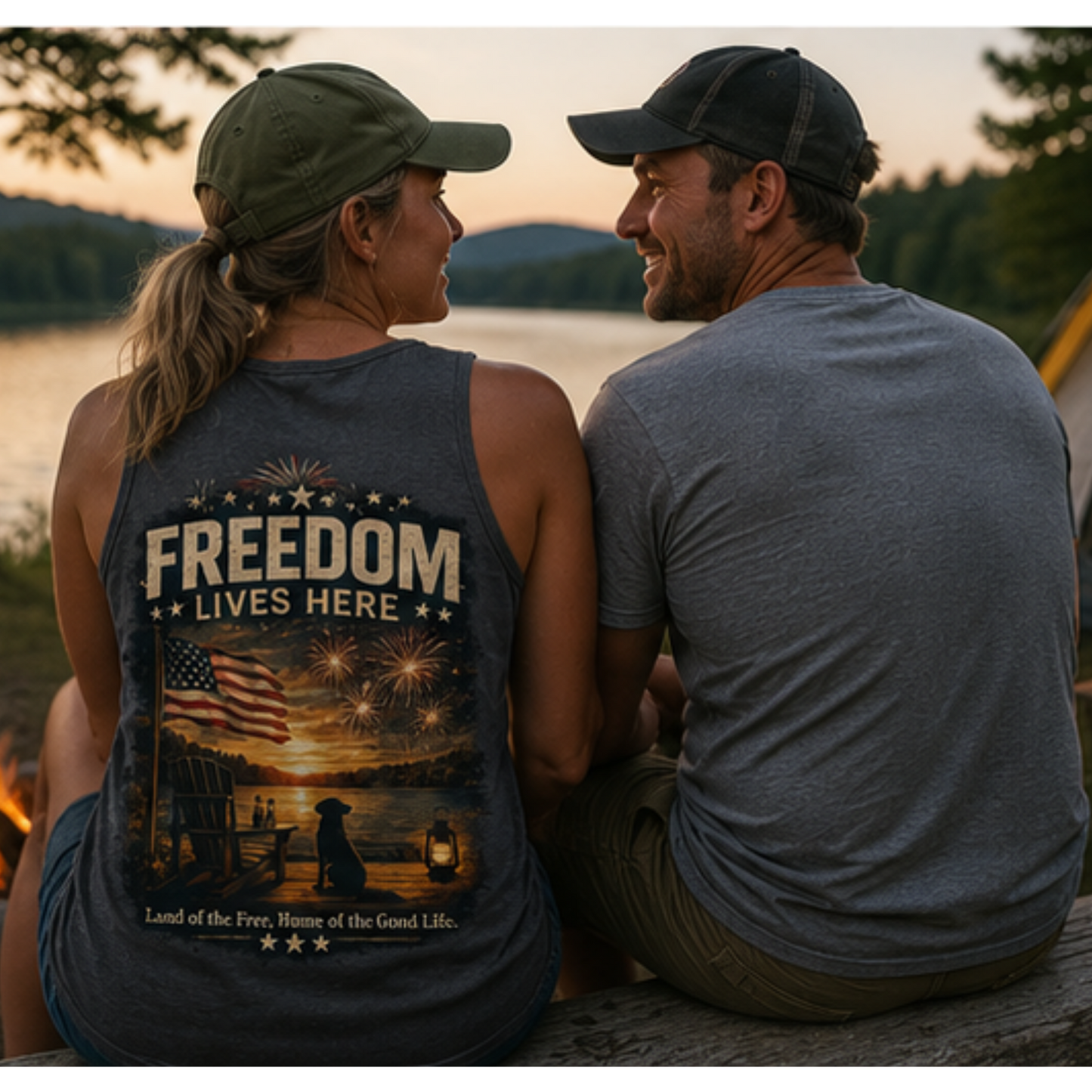 Freedom Lives Here Tank Top