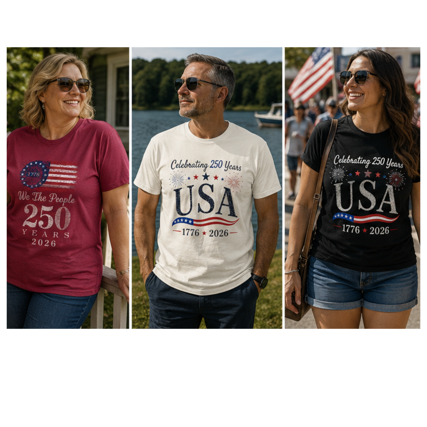 USA 250th Anniversary T-Shirt — Celebrating 1776–2026 Patriotic Tee
