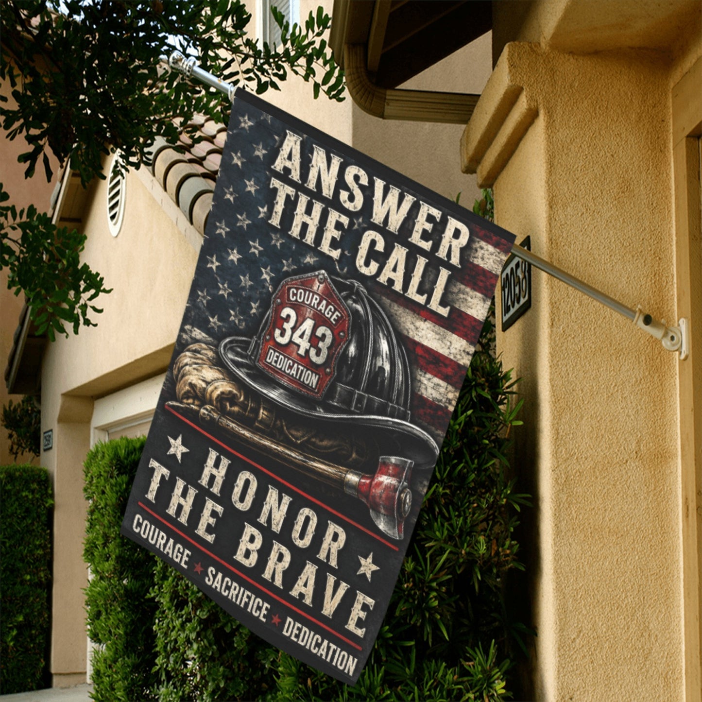 Answer the Call | Honor Our Firefighters 36x60 inch（Made in USA）