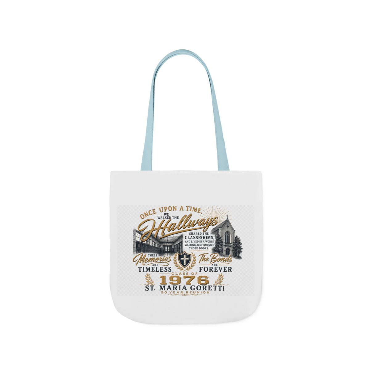Class of 1976 Reunion Tote Bag | St. Maria Goretti 50th Anniversary Canvas Tote