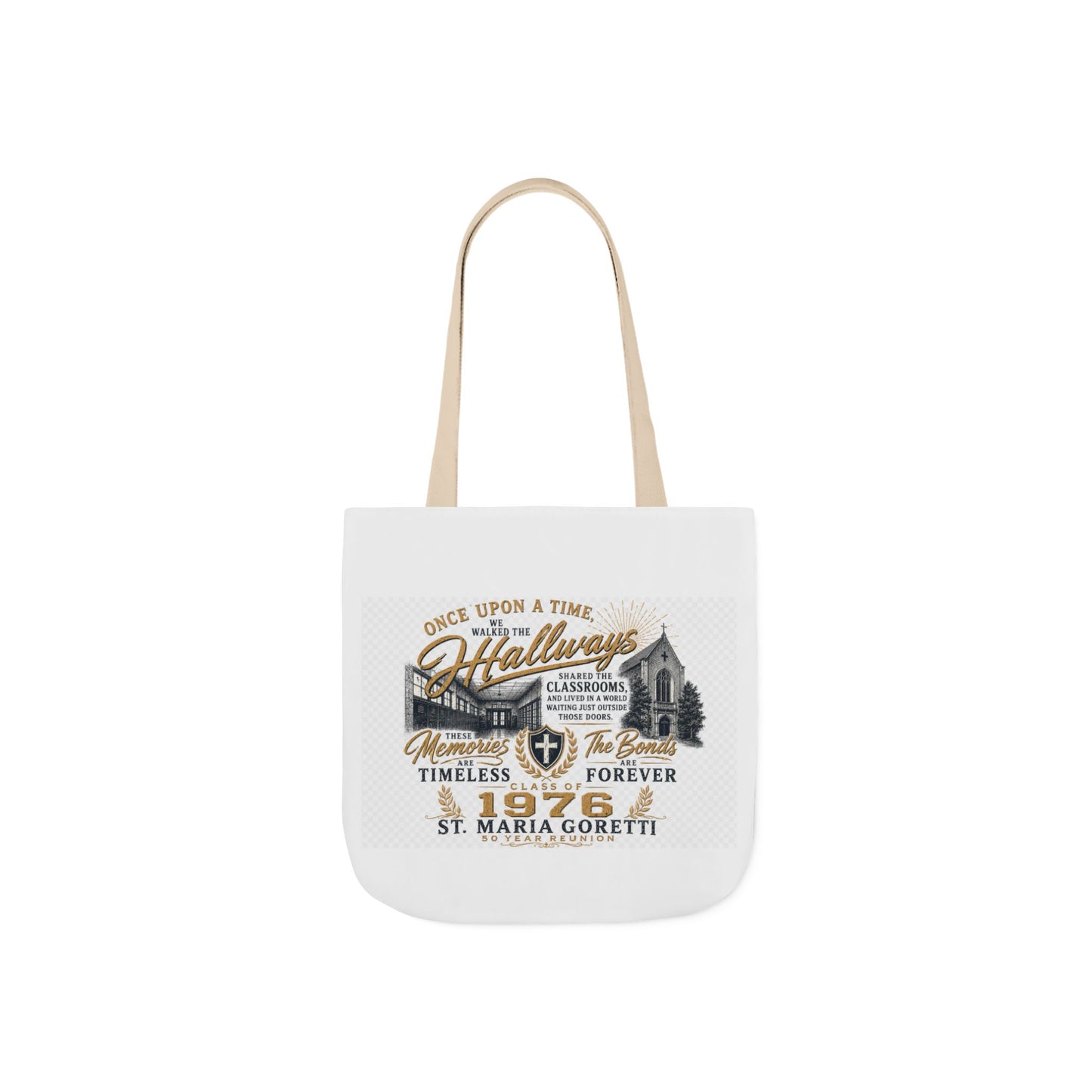 St. Maria Goretti 1976 Vintage Church Canvas Tote