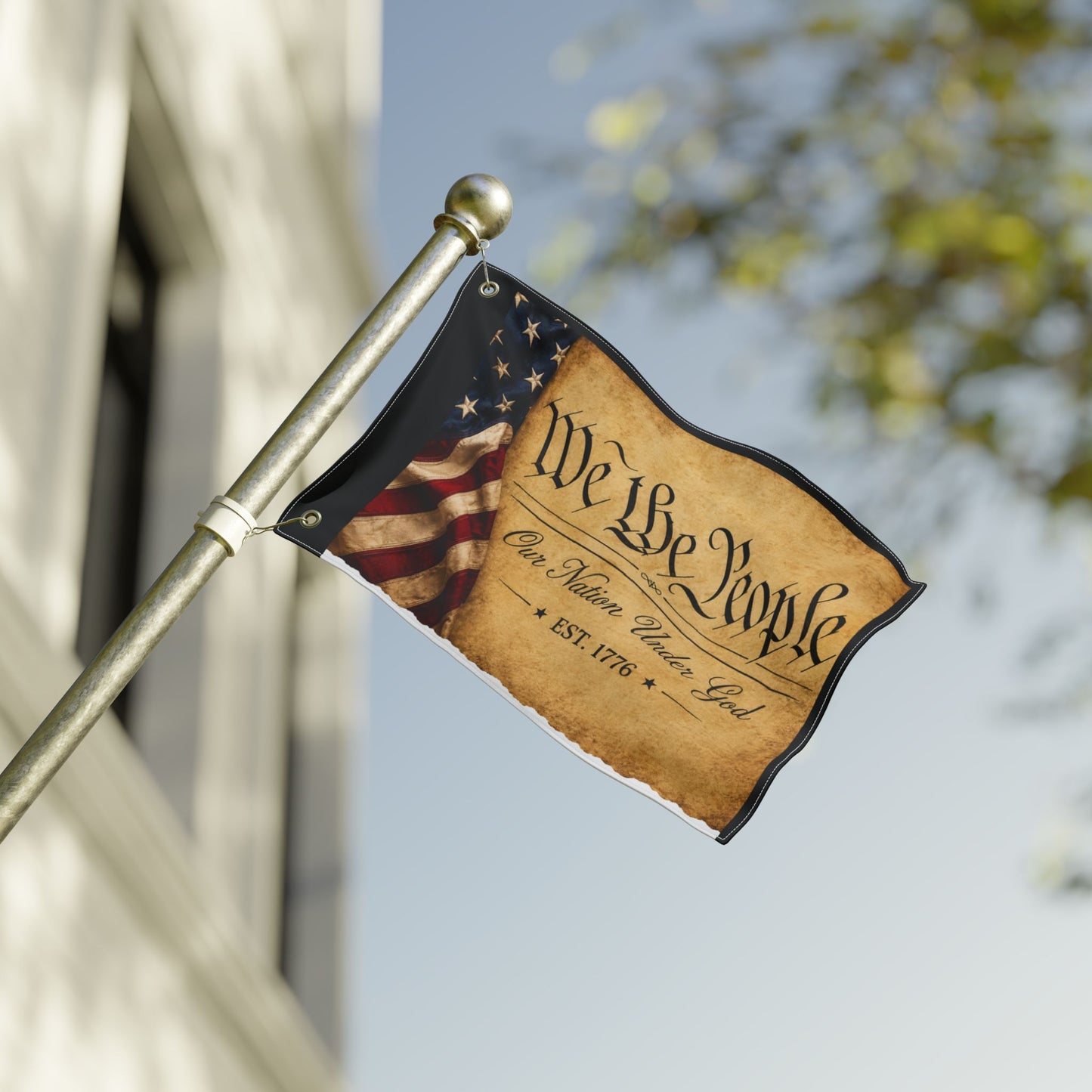 We the People Flag — Double-Sided Patriotic Garden Flag (Our Nation Under God, EST. 1776)