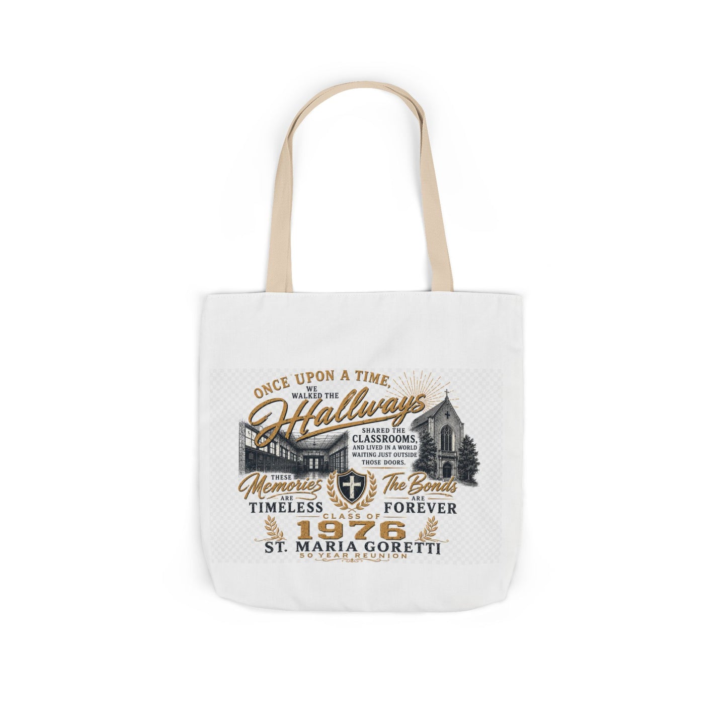 St. Maria Goretti 1976 Vintage Church Canvas Tote