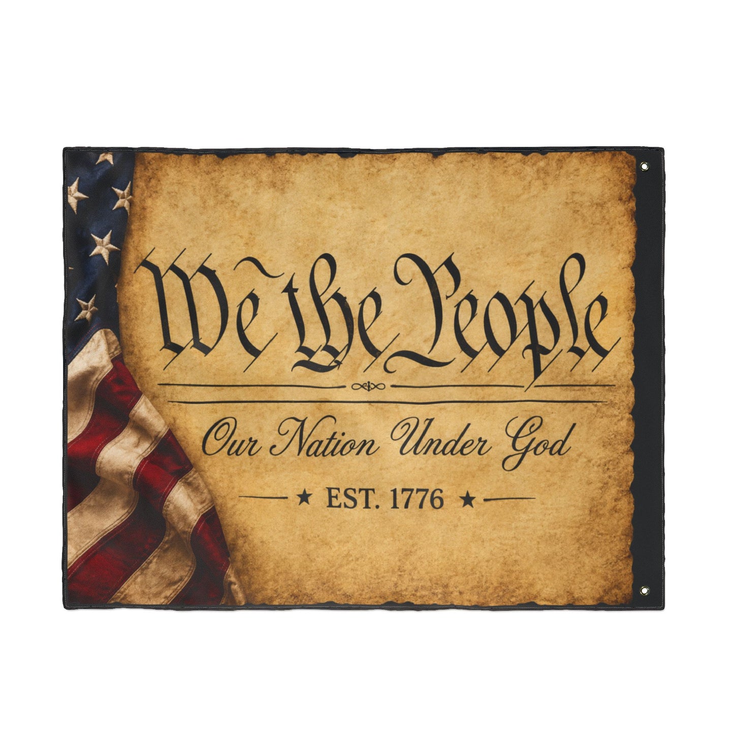 We the People Flag — Double-Sided Patriotic Garden Flag (Our Nation Under God, EST. 1776)