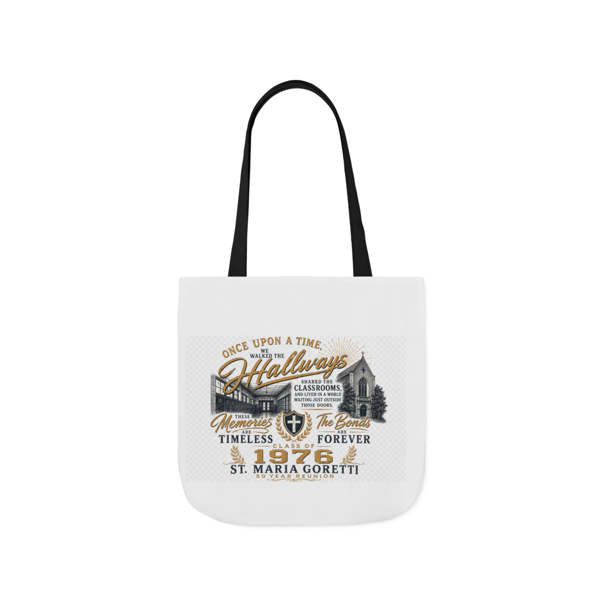 Class of 1976 Reunion Tote Bag | St. Maria Goretti 50th Anniversary Canvas Tote