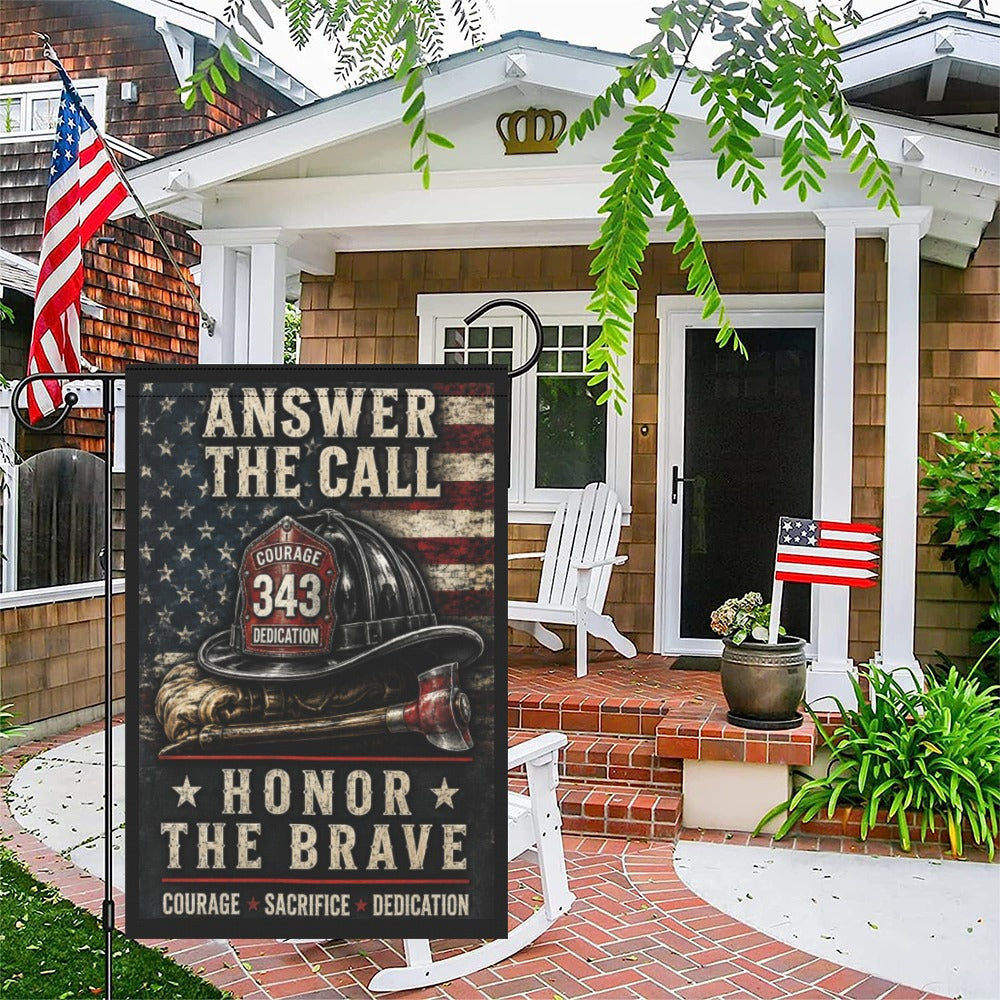 Answer the Call | Honor Our Firefighters 12" x 18"