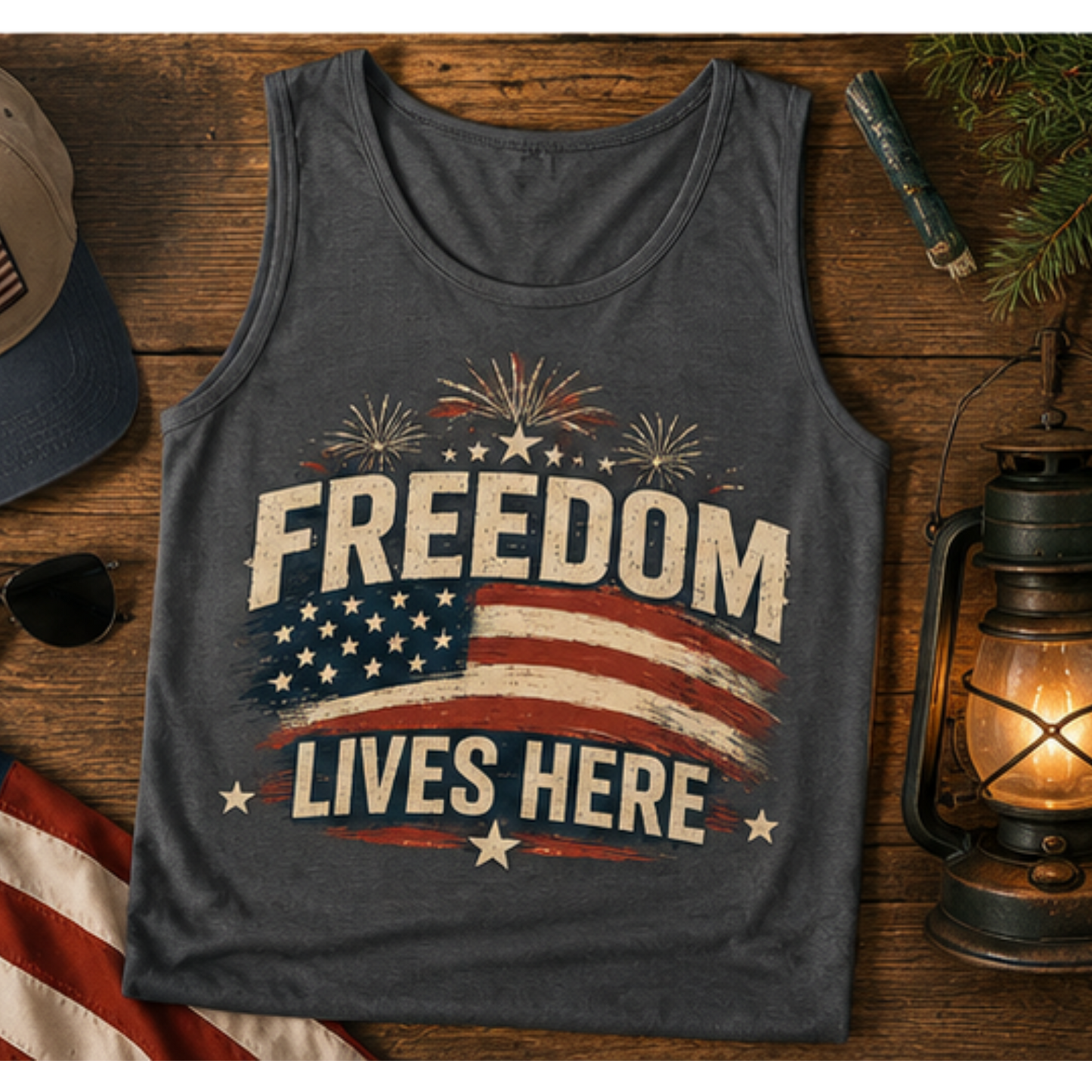 Freedom Lives Here Tank Top