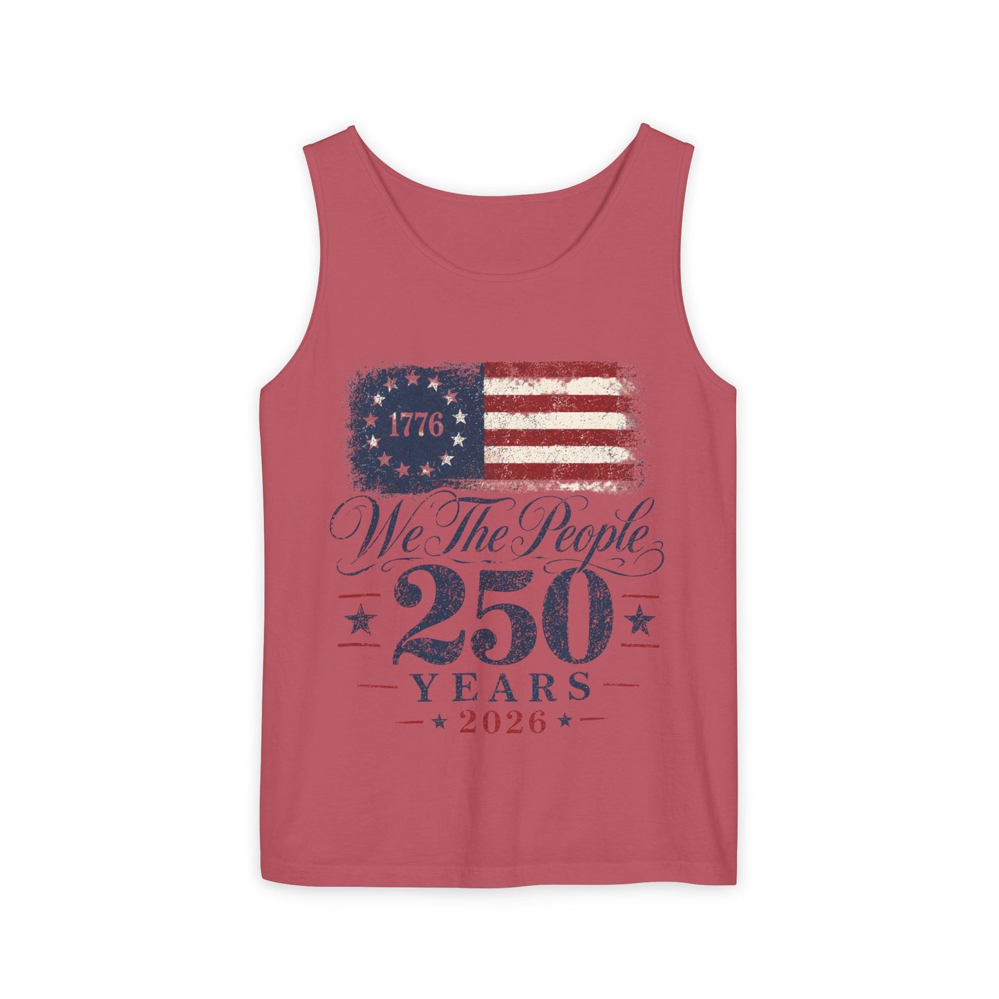 We the People 250 Years 2026 Tank  — 1776 American Flag Bicentennial Celebration Tee