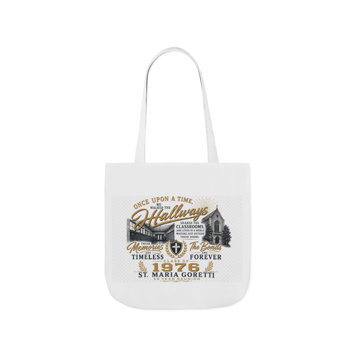 Class of 1976 Reunion Tote Bag | St. Maria Goretti 50th Anniversary Canvas Tote